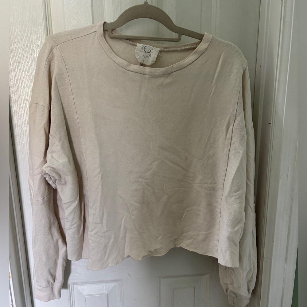 Fantastic Fawn Beige Long Sleeve Top